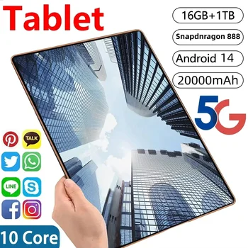 2025 NEU Pad 15 Pro Tablet Android 14 22 GB + 2 TB 20000 mAh Snapdragon 888 Tablets PC 5G Dual SIM Karte WIFI