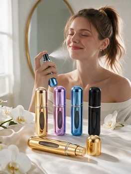 Reise-Parfüm-Nachfüllflasche, tragbarer Mini-Zerstäuber, nachfüllbare Flasche, Damen-Taschen-Sprühflasche
