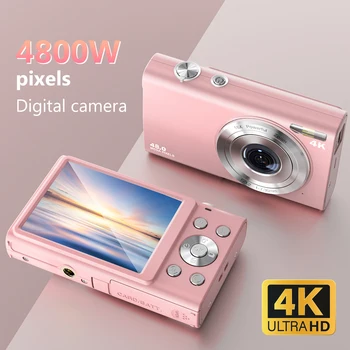4K-Digitalkamera, Autofokus, Vlogging-Kamera, HD 48 MP, mit 2,8-Zoll-Großbild-Camcorder-Kamera für Fotografie