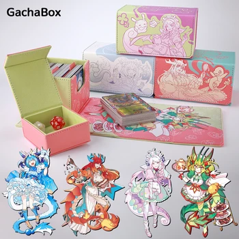 Wäscherei Dragonmaid Dragonite Deck Box Dicewinder für YGO PTCG, passend für 100 doppelärmelige Karten