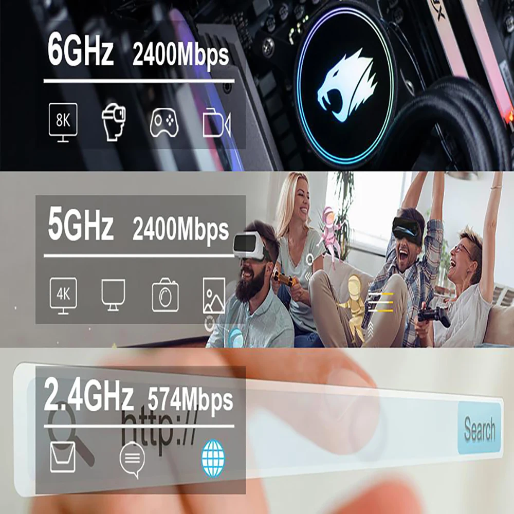 WiFi 6E AX210 Bluetooth 5,3 M.2 Wireless Karte Für Intel – Bild 2