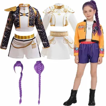 Mädchen Cartoon Cosplay Sets Kinder Mode Bühnenkostüm Outfits Kinder Film Rollenspiel Kostüme 3-12 Jahre