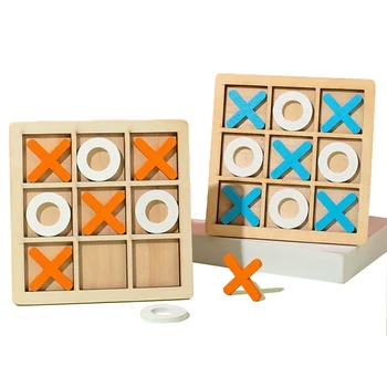 Montessori Spielen Spiel Holz Spielzeug Mini Schach Interaktion Puzzle Training Gehirn Lernen Frühen