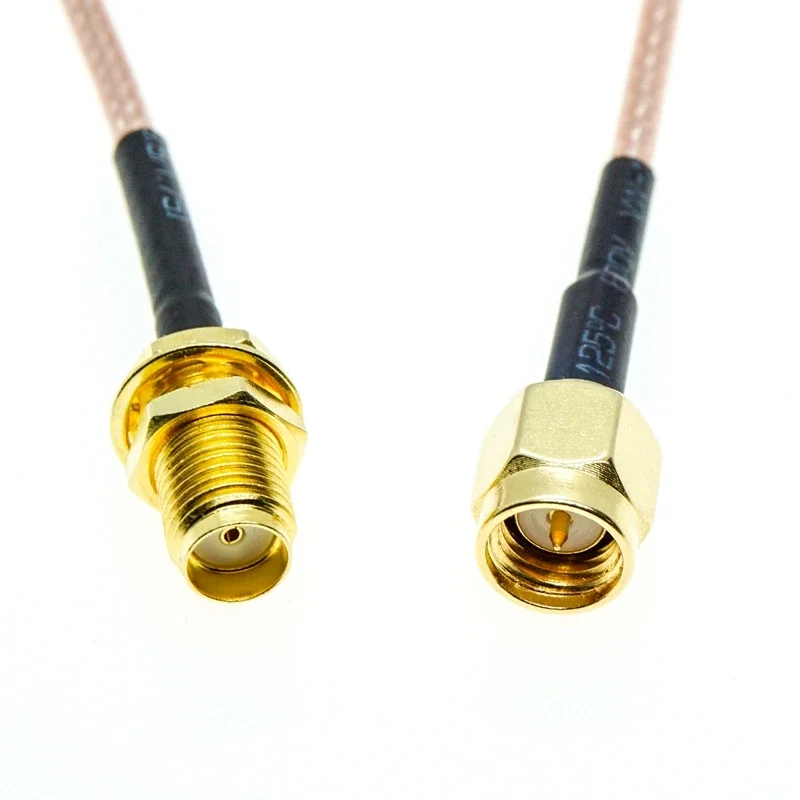 RG316 KABEL SMA Stecker auf SMA Buchse Schott Crimp Stecker – Bild 2