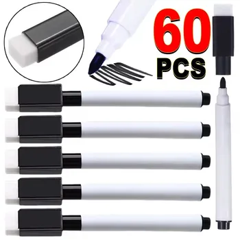 Magnetische schwarze trocken abwischbare Marker mit Radiergummikappe, weiße Tafel, trocken abwischbare Marker