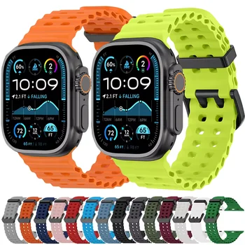 Ocean Strap für Apple Watch Band Ultra 3/2 49 mm Serie 11 10 46 mm Sportarmband Armband iWatch 9 8 7 6 5 SE 45