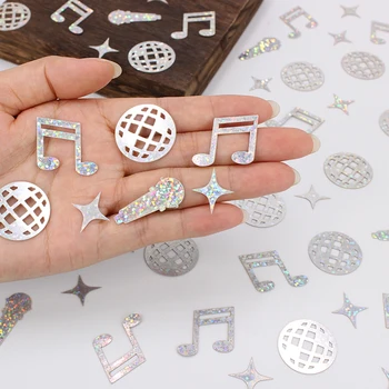 Disco-Konfetti, Disco-Kugeln und Musikparty-Dekorationen, Hochzeit, Geburtstag (100 Stück)