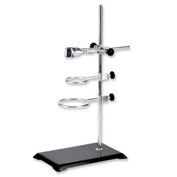 Laborst änder Stütz set, Stahl laborst änder mit Gusseisen basis, Stange 16 "l mit Bü retten klemme und Kolben
