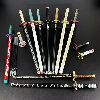 Japan Anime Dämon Modell Gel Stift Schwarz Refill Cosplay Prop Kid Student Geschenk SlayerWaffe Schwert