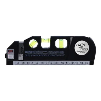Laser-Level-Mehrzweck-Linie Laser-Leveler-Werkzeug-Kreuz linien laser mit 8 Fuß 2,5 m Standard-Maßband