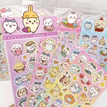 20 Blatt Mix Kawaii Chiikawa Anime-Aufkleber, Niedliche Sticker für Tagebücher, Koffer, Handyhüllen, Laptops
