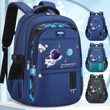 Kinderrucksack Kinder Schultaschen für Jungen Astronaut Schulrucksack Wasserdicht Primäre Büchertasche Mochila