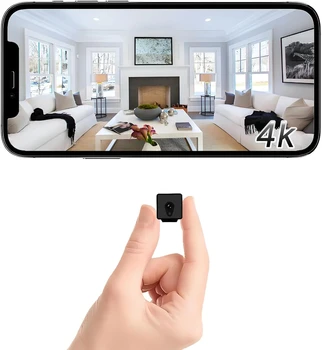 Mini-Sicherheitskamera, Nanny-Cam, Cloud- & SD-Speicher, WLAN-Überwachung, Aufnahme ohne WLAN