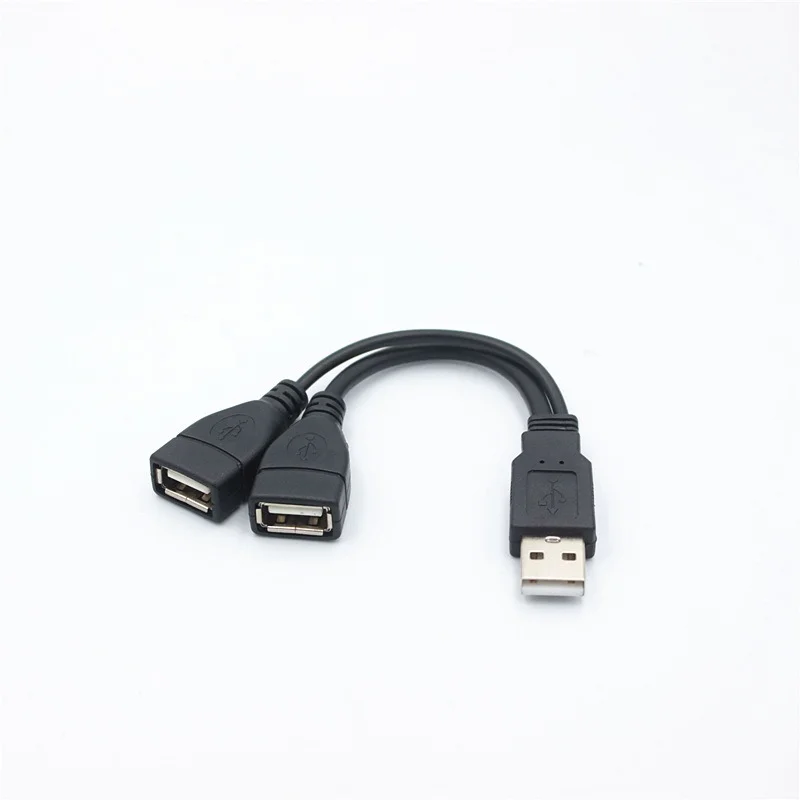 1 Stecker auf 2 Buchsen USB 2.0 Verlängerungsleitung – Bild 3