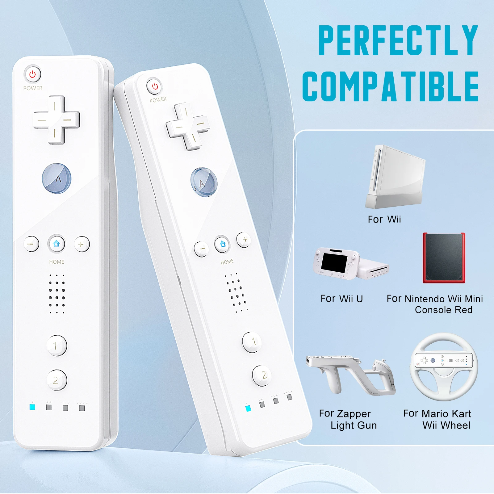2 in 1 für Nintendo Wii Controller Set optionale Bewegung – Bild 2