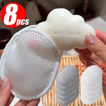 Schaumseifenbeutel Netz-Massage-Exfoliator-Beutel Bade-Schaumgenerator Reinigungswerkzeug
