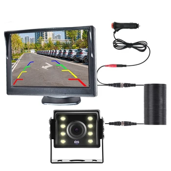 Universelle Rückfahrkamera mit 4,3 oder 5/7 Zoll Monitor für LKW, HD-Bildschirm, LED-Nachtsicht, wasserdicht