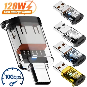 120 W OTG USB 3,2 auf Typ C Adapter USB Buchse auf Typ C Stecker Schnellladeadapter OTG USB C für iPhone 15 16