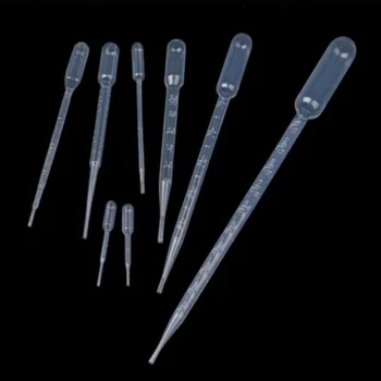 0,2/0,5/1/2/3/5/10 ML Laborpipette Kunststoff Einweg Messbehälter Flüssigkeit Dropper Ausrüstung (10 Stück)
