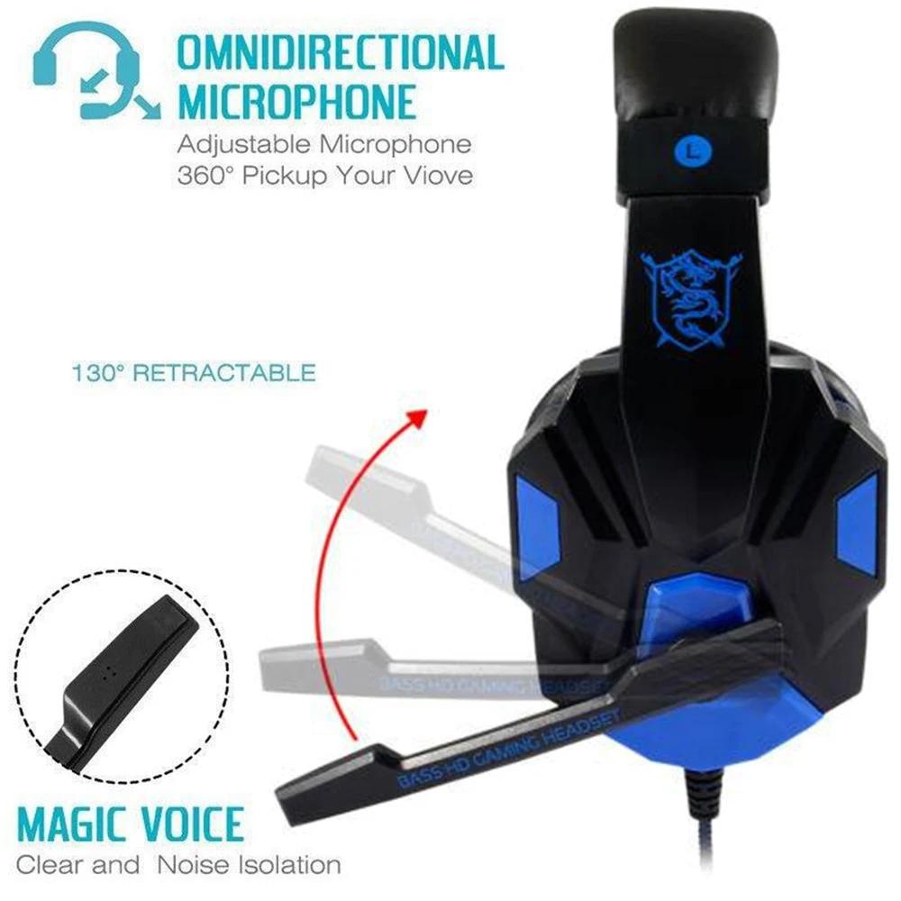 Kabelgebundenes PS4/PS5/Xbox/Smartphone/PC Headset Gaming – Bild 5