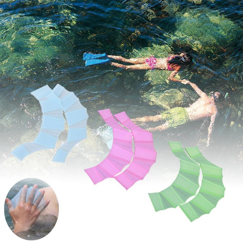 Sommer-Silikon-Schwimmen, spezielle Handflossen für Teenager – Bild 4