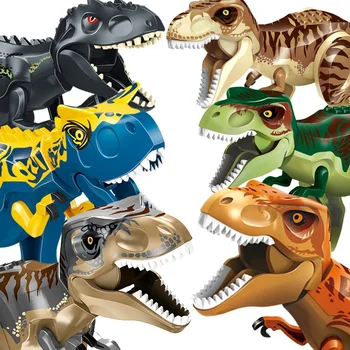 Jurassic World Brutal Raptor Bausteine Dinosaurier-Modell Tyrannosaurus Indominus T-Rex Zusammenbaubares