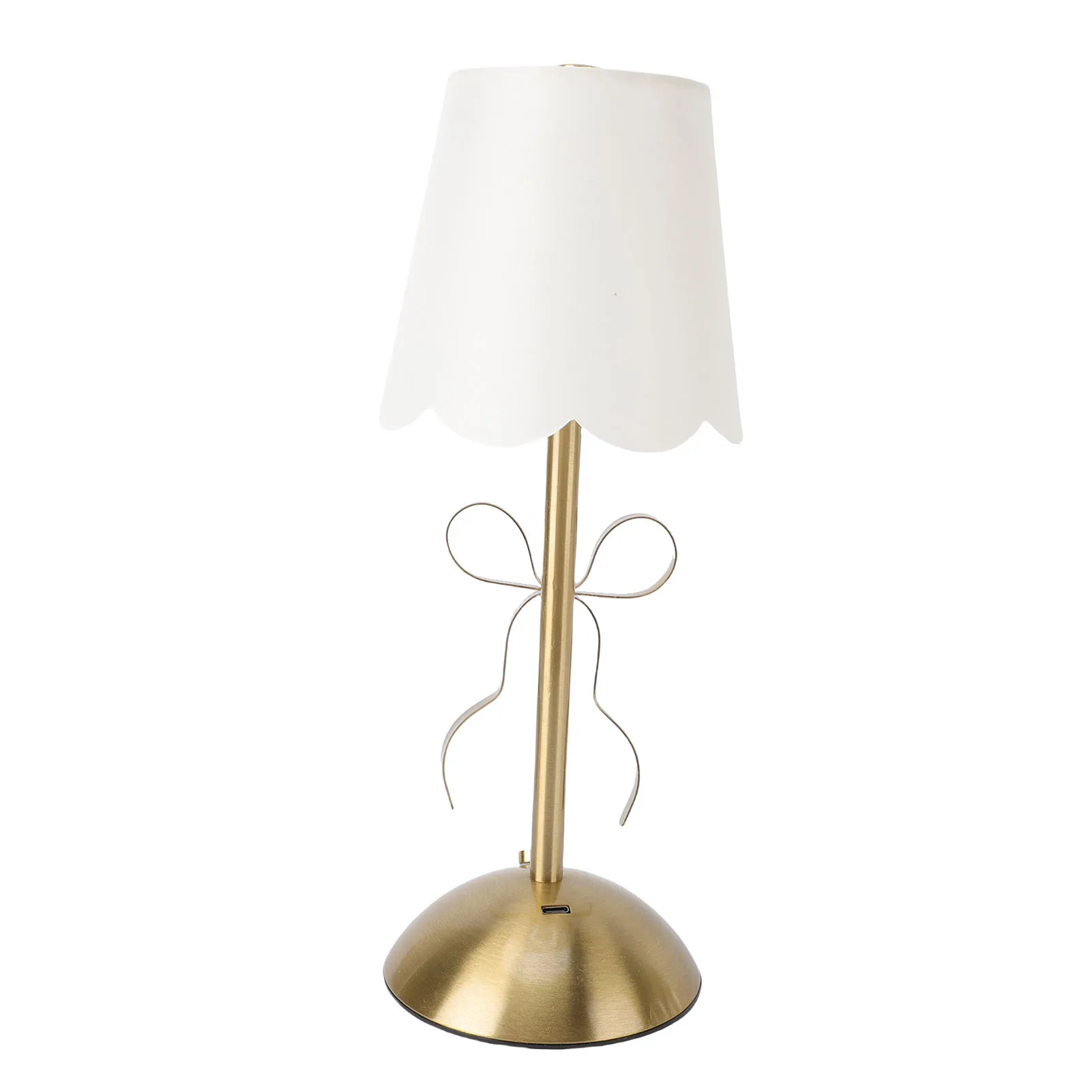 Schleifen-Tischlampe mit Stoffschirm, niedliche dekorative – Bild 2