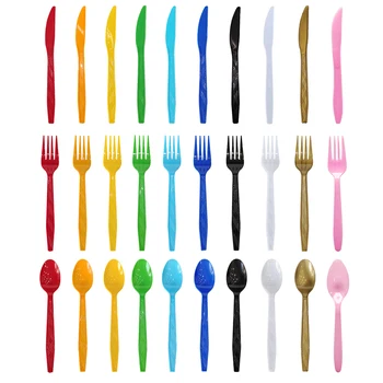 Einweg Messer Gabel Löffel Besteck Set Rosa Blau Einweg Geschirr Geburtstag Party Dekorationen Hochzeit Baby