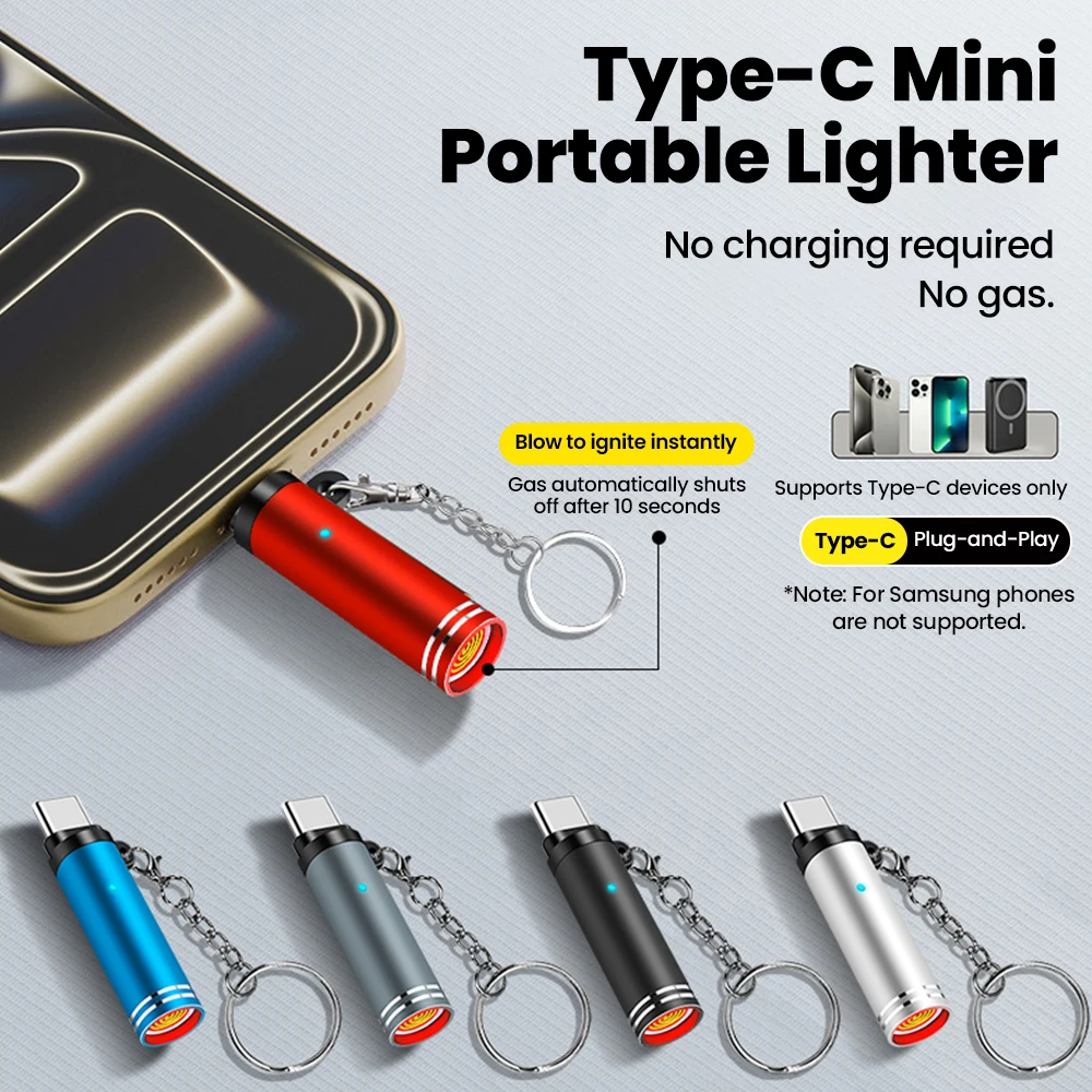 Typ-C Mobiler Zigarettenanzünder-Adapter mit