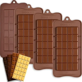Schokoriegel-Formen, Silikonriegel, Herstellung von Fondant-Kaffeeform, BPA-frei, leicht zu lösen