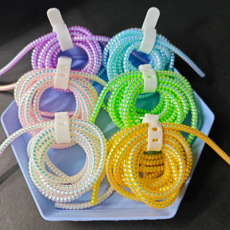 Neue Bunte Spirale Ladegerät Kabel Kabel Protector Universal – Bild 6