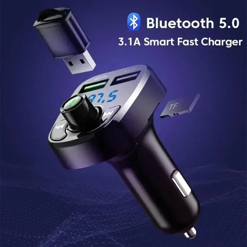 Bluetooth 5.0 FM-Transmitter mit Freisprechen, USB-C PD und – Bild 3