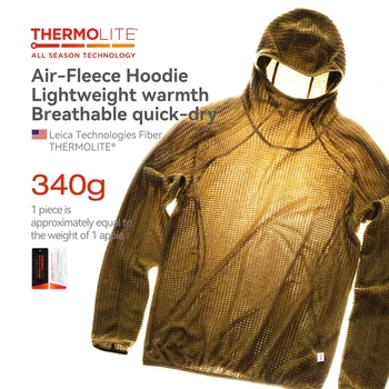 Thermolite ® Kapuzenpullover: 2025 Winter Leichtgewichtiger & Warmer Unisex-Hoodie in Unifarben, Verdickter