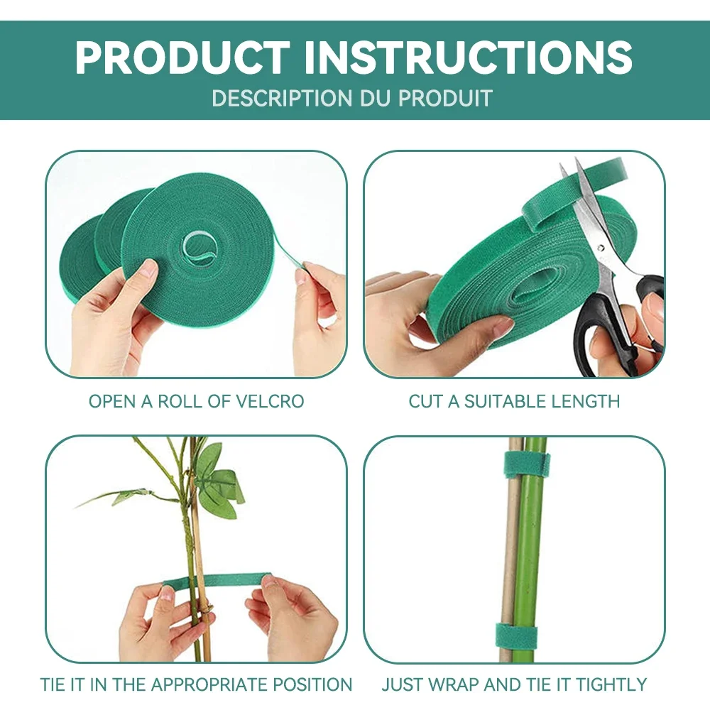 Gartenband, Nylon-Kabelbinder für Pflanzen, Blumen, wachsend – Bild 5