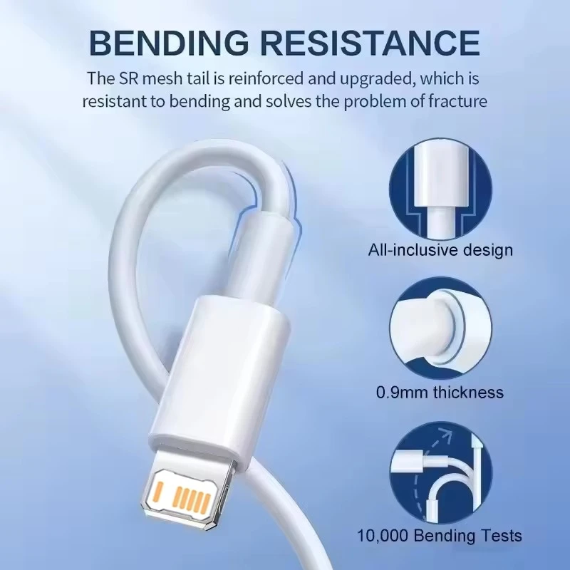 USB-C auf Lightning Kabel 35 W für iPhone, 3er-Set – Bild 3