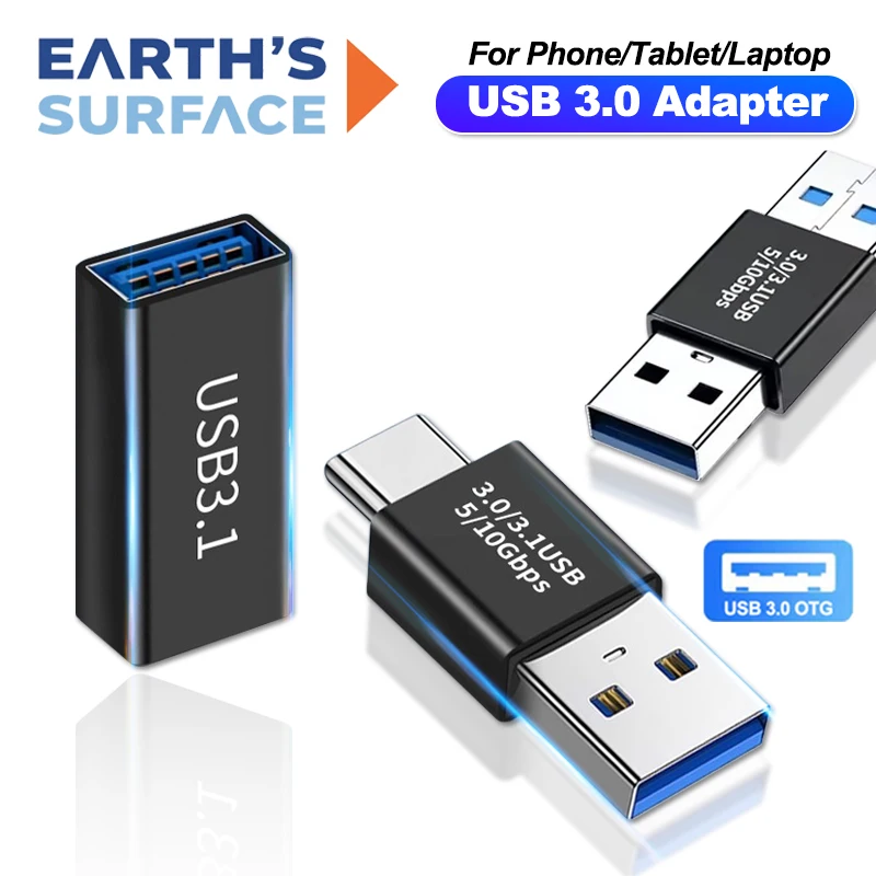 USB3.0 OTG Adapter 5 Gbit/s Typ A Buchse auf Buchse USB C auf