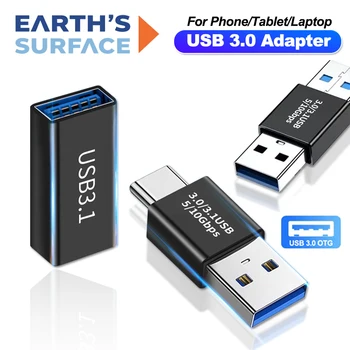 USB3.0 OTG Adapter 5 Gbit/s Typ A Buchse auf Buchse USB C auf USB A Konverter SSD HDD Kabel Extender USB3.0
