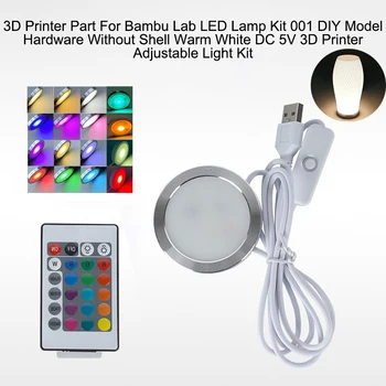3D-Drucker-Zubehör für Bambu Lab LED-Lampen-Kit 001 DIY-Modell-Hardware ohne Gehäuse Warmweiß DC 5V 3D-Drucker