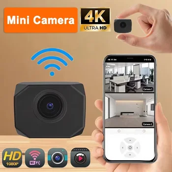 4K HD WLAN-Sicherheitskamera für Zuhause Mini Smart Indoor IP-Überwachung mit APP-Fernüberwachung Tragbares