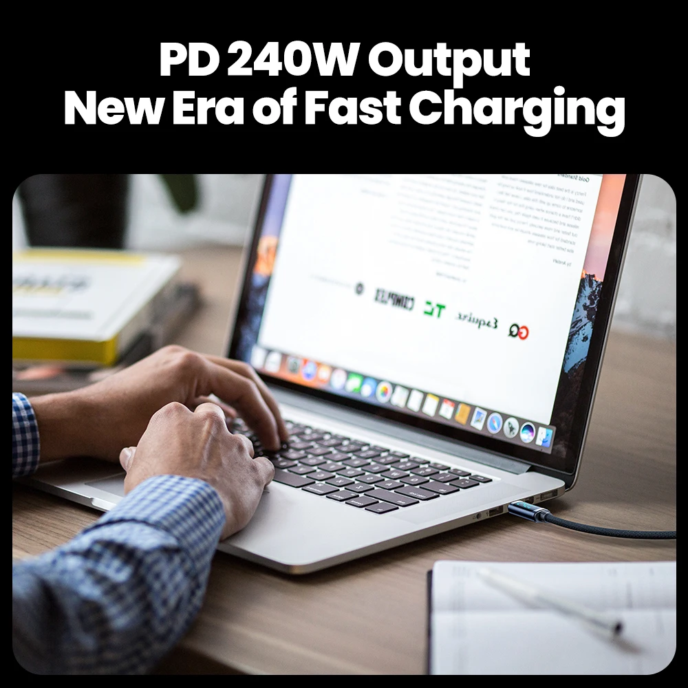 USB-C auf USB-C Kabel 240 W PD 3.1 mit Digitalanzeige – Bild 2