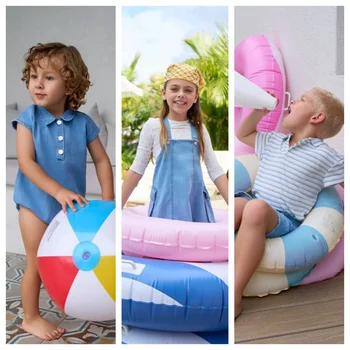 AS SS2026 Blaue Denim-Kollektion Bambus-Knoten-Denim-Stoffe für Jungen Mädchen Familien-Matching