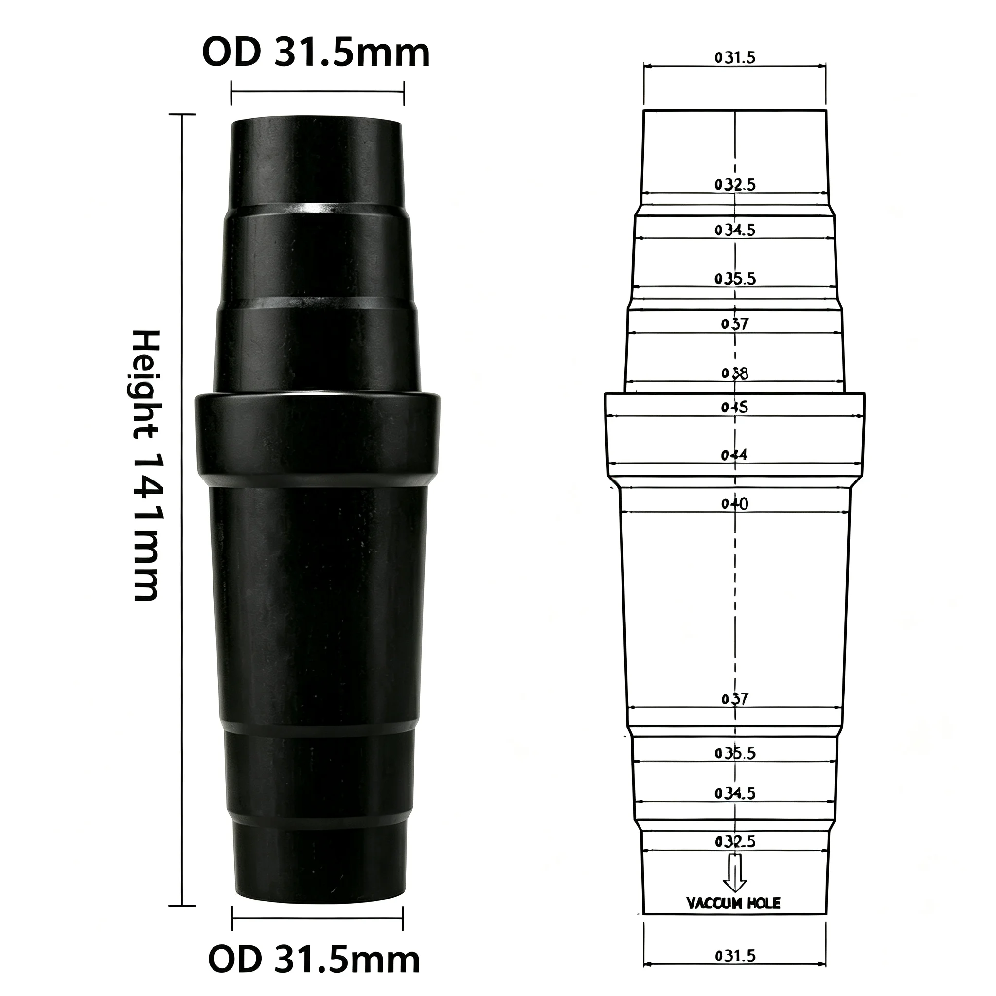 Staubsaugerzubehör Adapter Universal – Bild 6