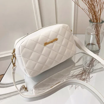 2024 quaste Kleine Umhängetasche Für Frauen Trend Lingge Stickerei Kamera Weibliche Schulter Tasche Mode Kette