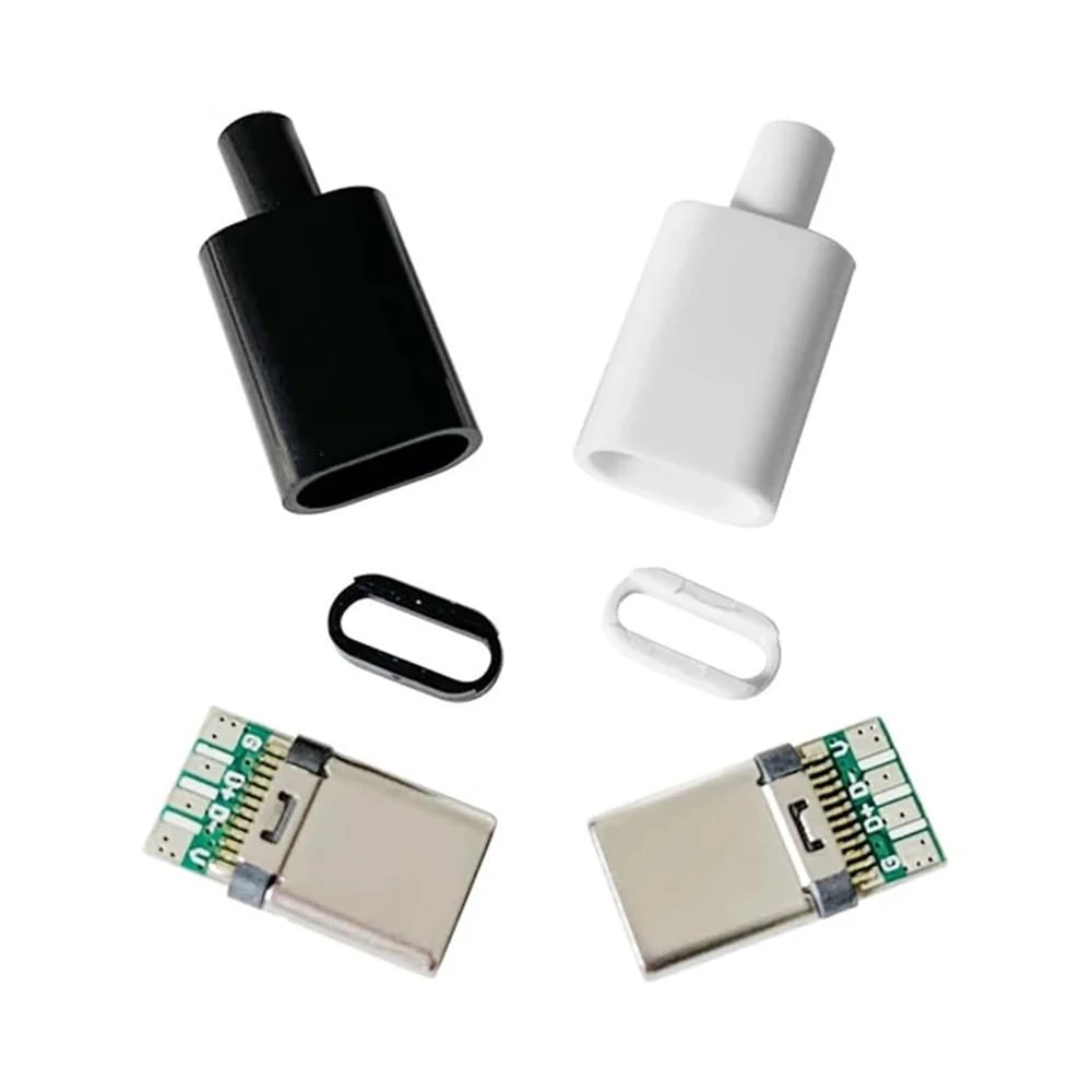 5/10 Sätze USB 3.1 Typ C Stecker Stecker DIY Lötdraht USB C – Bild 4