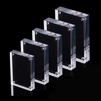 Transparenter Fotorahmen aus Acryl, magnetischer Displayrahmen, Poster-Display-Ständer, 3/5 mm, für Zimmer