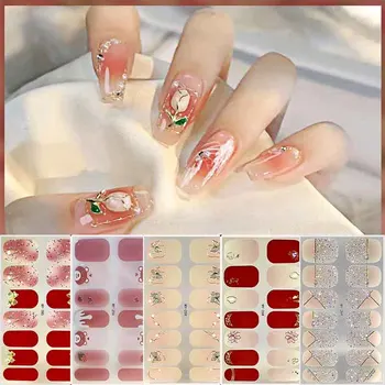 Nagel aufkleber volle Abdeckung wasserdichte Nail Art Maniküre Dekoration süße DIY Nagel Decail Strass selbst
