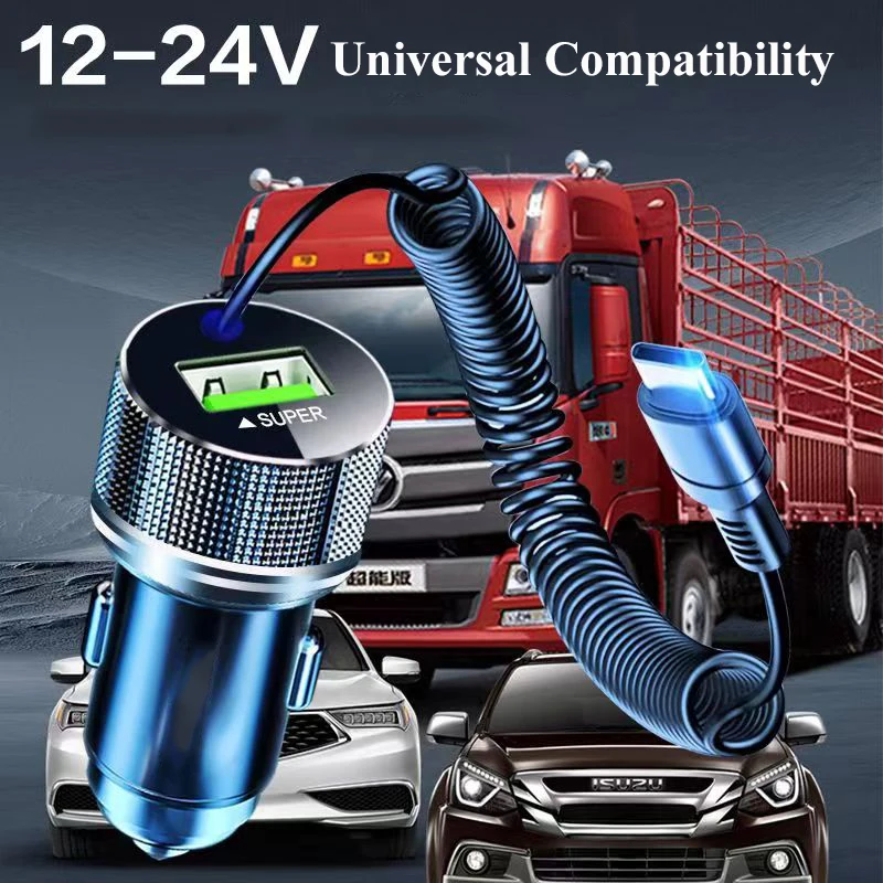 EDEBA USB-Autoladegerät aus Metall mit Typ-C-Kabel, 12 V – Bild 6