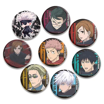 Anime Jujutsu Pins, Cartoon Figur Gojo Satoru Yuji Itadori Abzeichen, handgemachte Broschen, Brustnadel