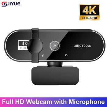 Webcams 4K USB-Webkamera mit Mikrofon, Autofokus, 2K-Kamera, PC, Computer, Laptop, Live-Streaming