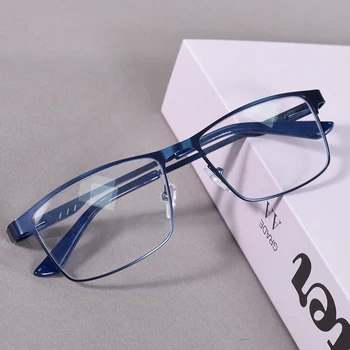 Anti Blau Licht Lesebrille Männer Voll-rahmen Dioptrien Gläser Business Männlich Presbyopie Brillen + 100